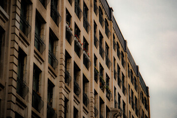 Rows of Windows and Balconies on a Grand Old Building