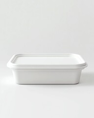 food container product mockup on white background, clean minimal studio lighting, realistic, high resolution