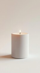 LED candle product mockup on white background, clean minimal studio lighting, realistic, high resolution