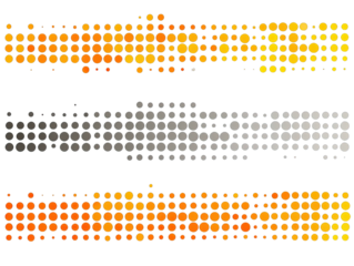 Abstract pattern of layered circles