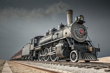 Naklejka premium old steam locomotive