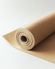 yoga mat product mockup on white background, clean minimal studio lighting, realistic, high resolution