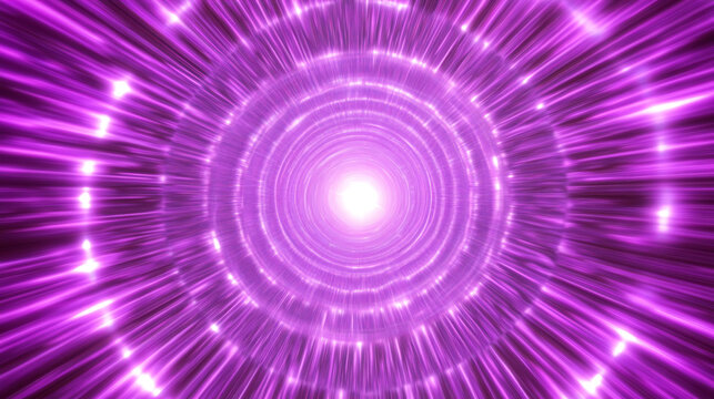 Radiant Purple Spiral with Glowing Light Effects - Powered by Adobe