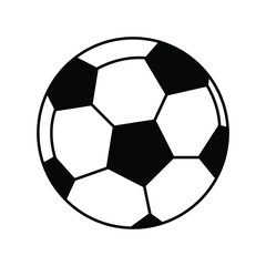 Fototapeta premium Football icon design, soccer ball, sports, black, vector illustration