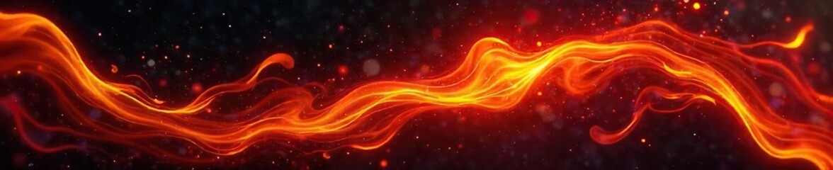Intricate swirling patterns of burning embers, glowing orange and red against a black background Perfect for design projects needing a fiery, abstract texture , hot coals, backdrop, burning wood