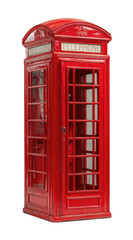 Obraz premium Red British telephone booth