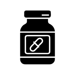 medicine bottle icon vector