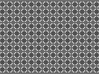 A seamless vector pattern of black dots on a white background, creating a minimalist grid. Perfect for backgrounds, digital papers, or textile designs.