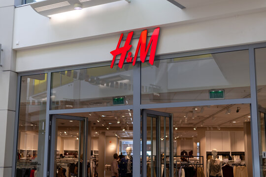 Heerhugowaard, Netherlands. September 06, 2025. Entrance of H&M clothing store