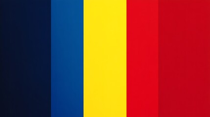 Fototapeta premium Vibrant colors of national flag displayed vertically.