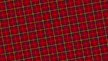 Red plaid is seen. The surface has a traditional style and subtle shading, ideal as a festive wallpaper or holiday card design.