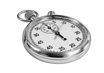 3D stopwatch, angled view