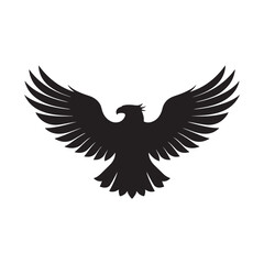 eagle vector silhouette outline sketch logo illustration