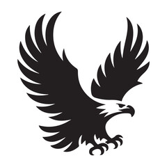 eagle vector silhouette outline sketch logo illustration