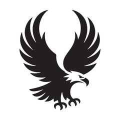 eagle vector silhouette outline sketch logo illustration