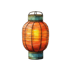 chinese lantern hand drawn illustration