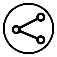 Share icon isolated on transparent background