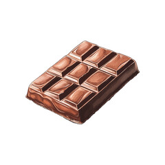 chocolate bar hand drawn illustration