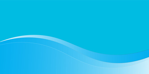 Abstract blue waves background, minimal waves design concept