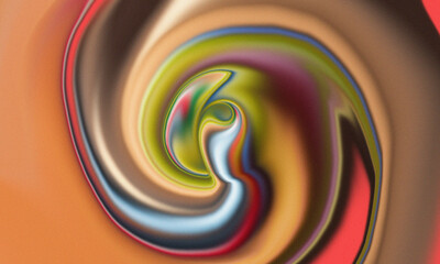 Abstract swirl of vibrant colors creating a mesmerizing and artistic design