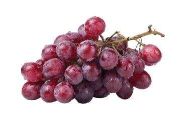 Fototapeta premium A cluster of plump, red grapes