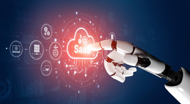 AI powers SaaS platforms with smart infrastructure, automated deployment, and intelligent integration tools in cloud-based digital environments. Artificial intelligence spline