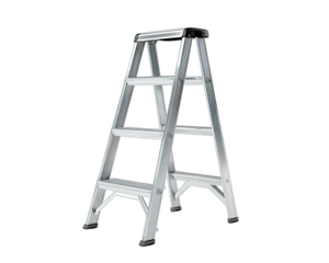 Folding aluminum ladder