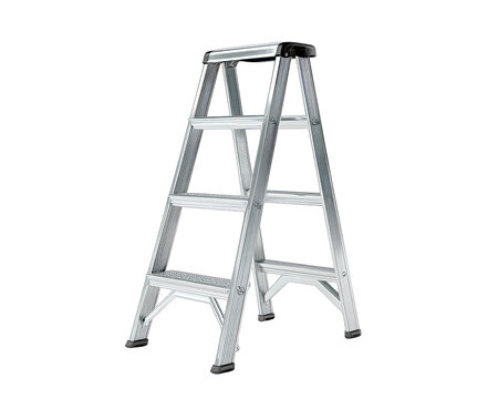 Folding aluminum ladder