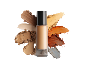 Foundation shades, makeup swatches, beauty product