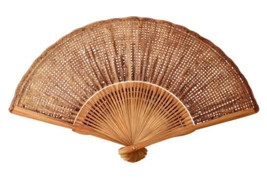 Antique, handcrafted fan