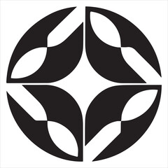 Obraz premium modern minimal black triangle symbol