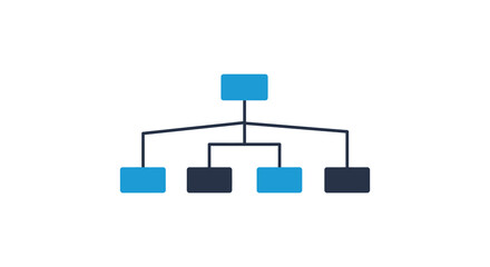 simple diagram showing hierarchical structure with branches