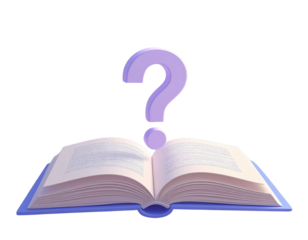 3d minimal questioning icon. problem-solving concept. finding an answer. searching fo 