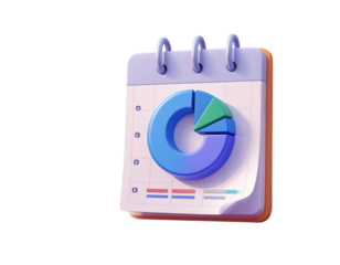 d minimal marketing strategy concept. business analysis. marketing data analysis. 