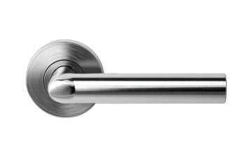 Sleek stainless steel door handle