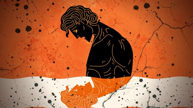 greek mythology narcissus watching his own reflex in water