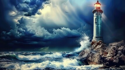 lighthouse on the coast