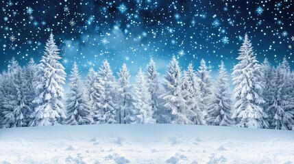 winter forest background