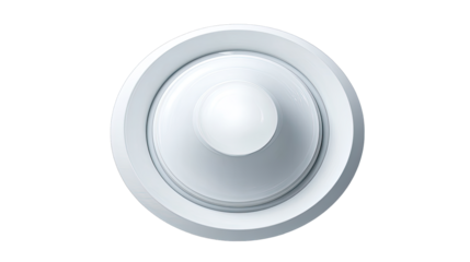 Circular white decorative element