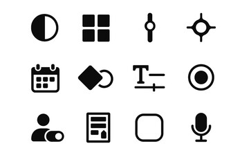 Event intensity theme ar bar font calendar category icon vector distance radius