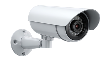 Close-up of a security camera