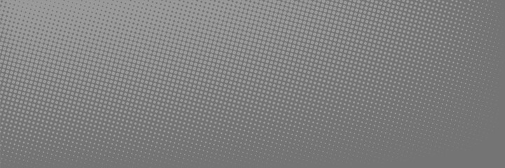 Dotted gradient vector illustration, white and black halftone background, horizontal seamless dotted lines, monochrome dots texture backdrop, retro effect. modern