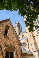 Obraz premium Saint Salvator Cathedral main Roman Catholic gothic church in Bruges, Belgium