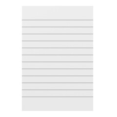Paper Note isolated on transparent background