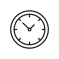 Wall Clock vector icon design