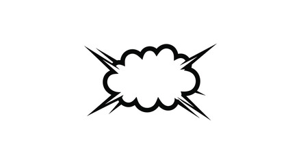 Obraz premium a comic style explosion graphic with sharp lines around