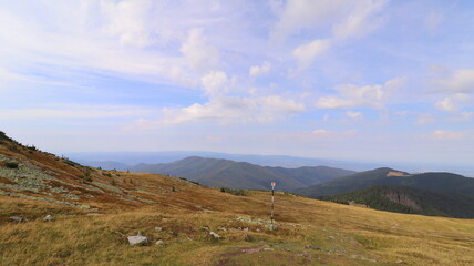 mountain landscape with blue sky