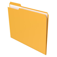 File Folder isolated on transparent background