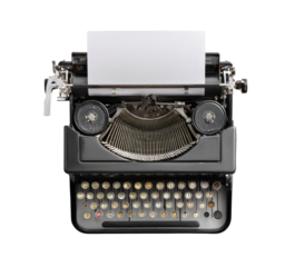 Vintage typewriter with blank paper (6)