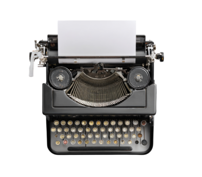 Vintage typewriter with blank paper (6)